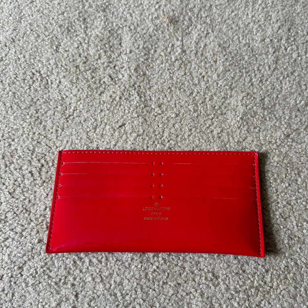 LOUIS VUITTON red wallet